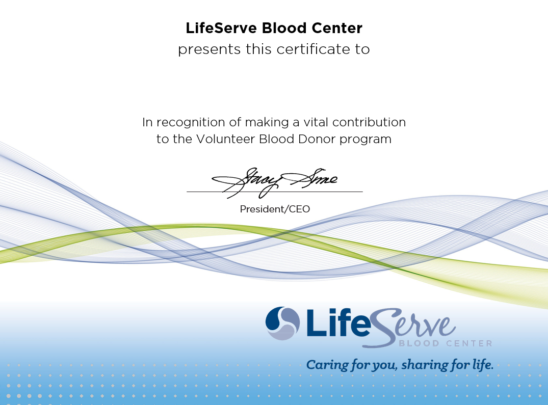 LifeServe Blood Center - Donor Portal